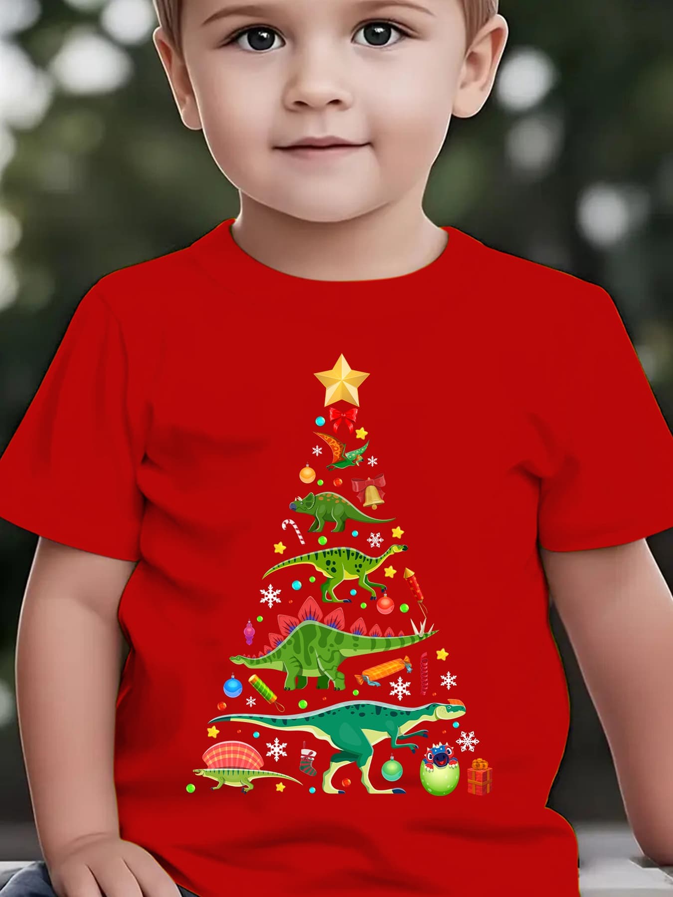 Kaos Natal Musim Panas Anak-an - Family Tree Print ulasan dan harga