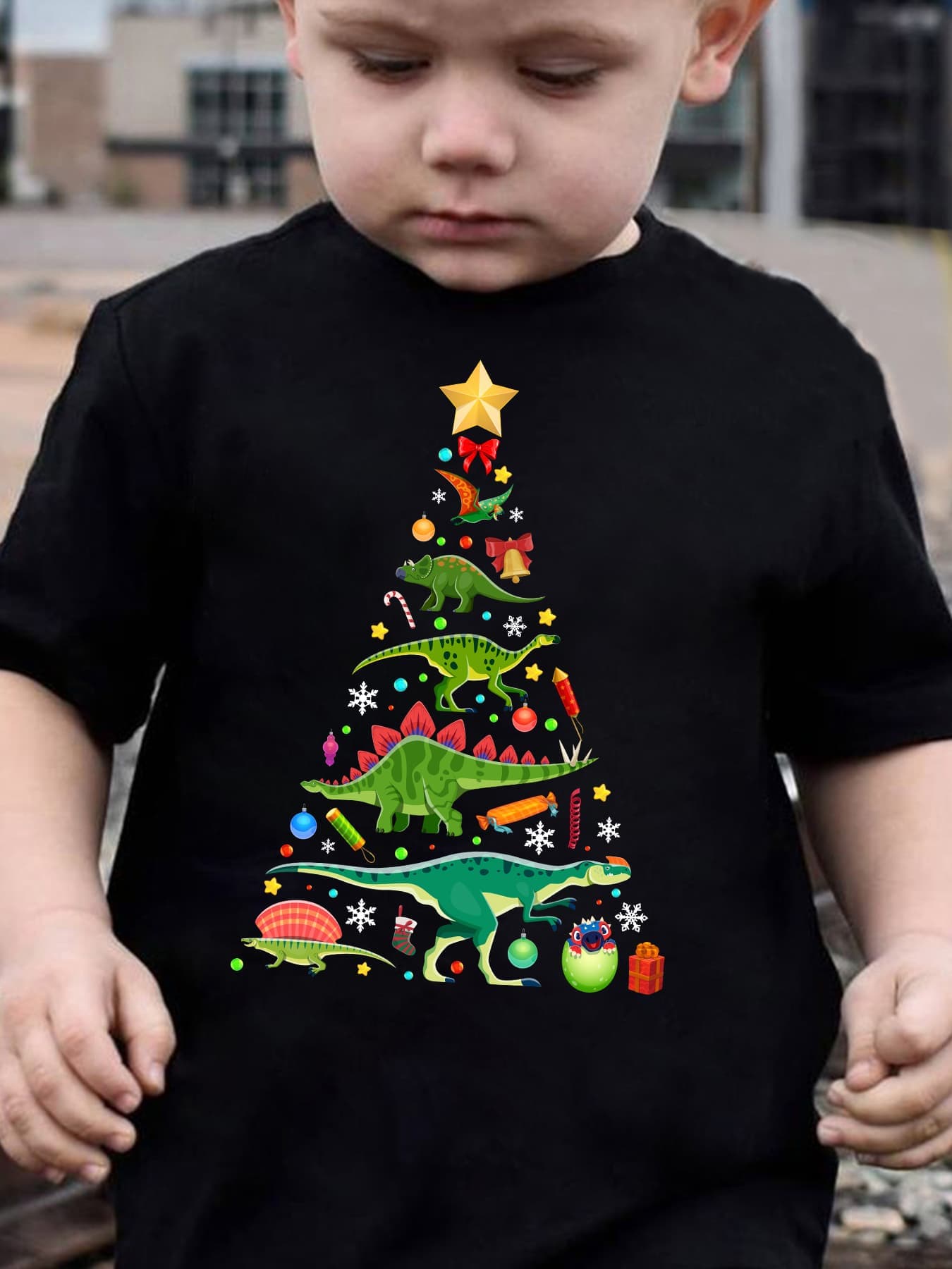 Kaos Natal Musim Panas Anak-an - Family Tree Print ulasan dan harga
