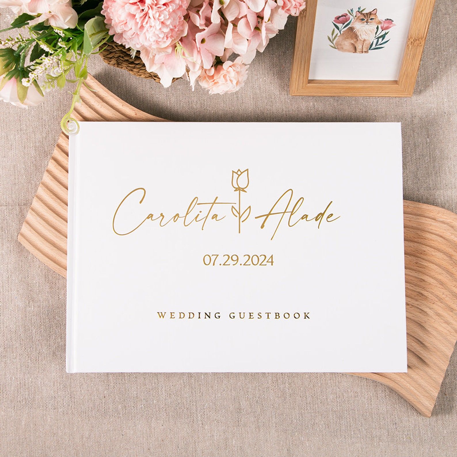 Buku tamu pernikahan kustom bu - Custom Photo Book ulasan dan harga